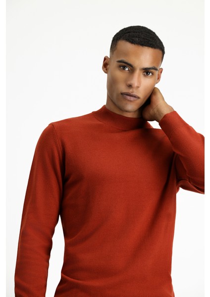 Yarım Balıkçı Yaka Regular Fit Pamuklu Triko Kazak modelleri