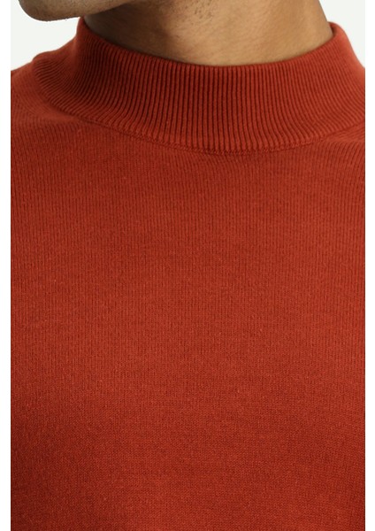 Yarım Balıkçı Yaka Regular Fit Pamuklu Triko Kazak indirimleri