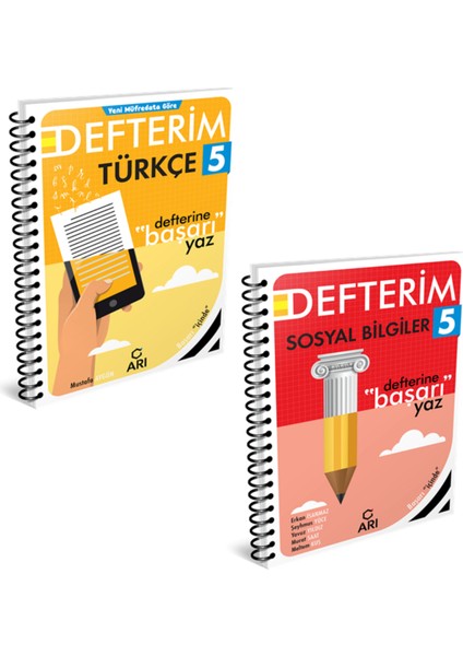 5 Sınıf Matemito Matematik Fen Bilimleri Türkçe ve Sosyal Bilgiler Defterim 2026 Arı Yayıncılık modelleri