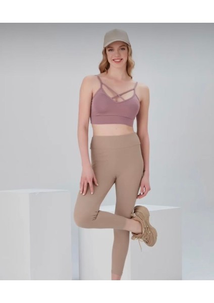 Ön Çapraz Askılı Crop Bluz - S504579