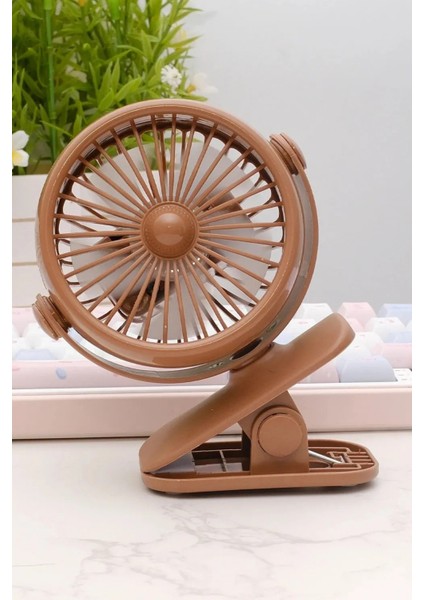 3 Kademe USB Şarjlı Mandallı 360° Taşınabilir Fan Vantilatör Soğutucu YM88221 modelleri