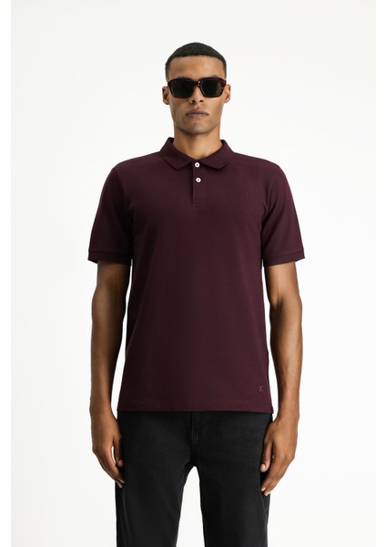 Polo Yaka Regular Fit Nakışlı Pamuk Tişört indirimleri