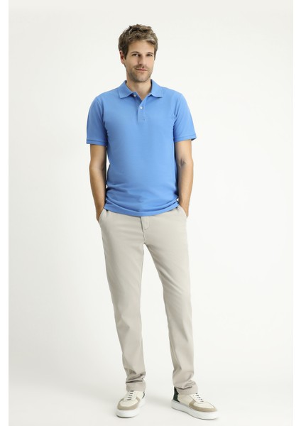 Polo Yaka Regular Fit Nakışlı Pamuk Tişört fiyatları