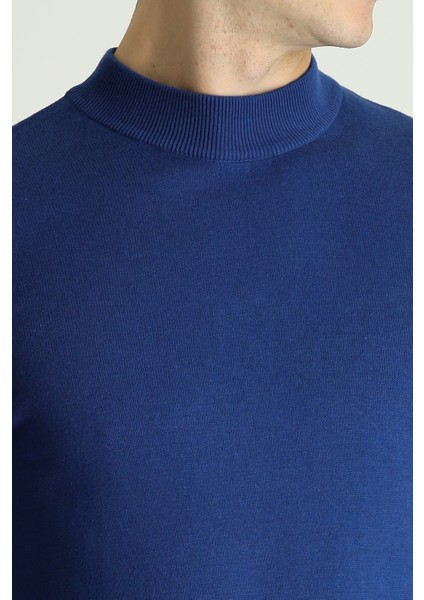 Yarım Balıkçı Yaka Regular Fit Pamuklu Triko Kazak fırsatları