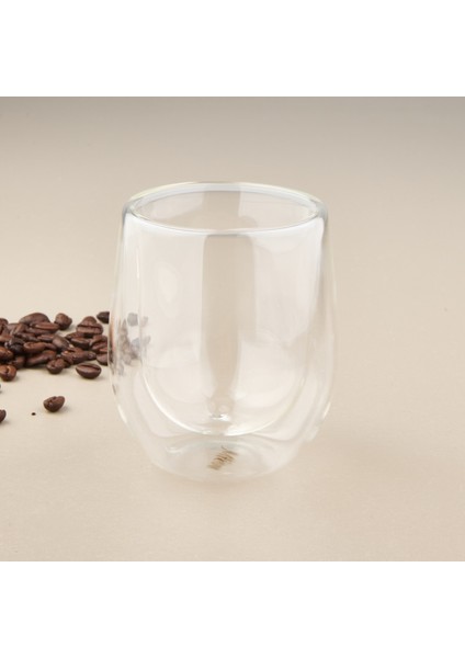 Çift Cidarlı Bardak - Şeffaf - 250 ml fiyatları