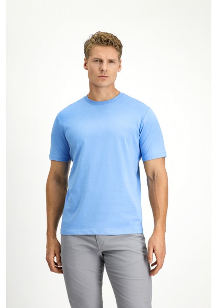 Bisiklet Yaka Slim Fit Dar Kesim Süprem Pamuk Tişört modelleri