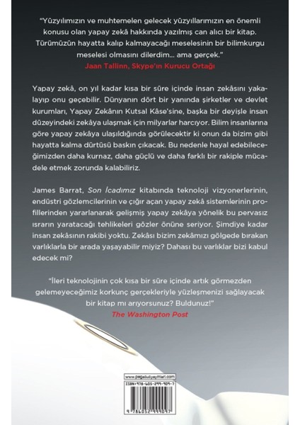 Son İcadımız: Yapay Zeka ve İnsanlık Çağının Sonu - James Barrat fırsatları