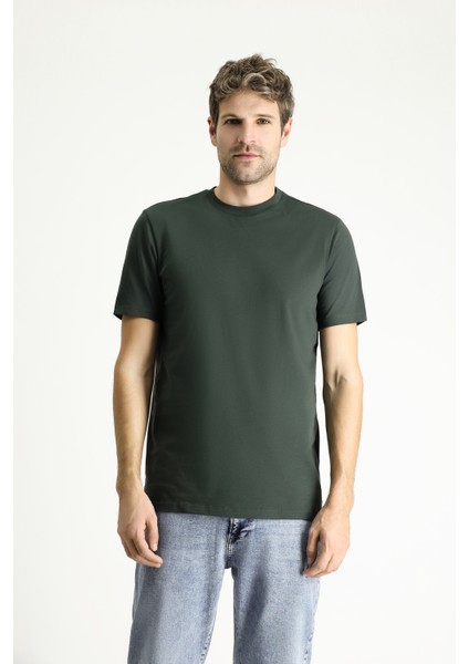 Bisiklet Yaka Slim Fit Dar Kesim Süprem Pamuk Tişört modelleri