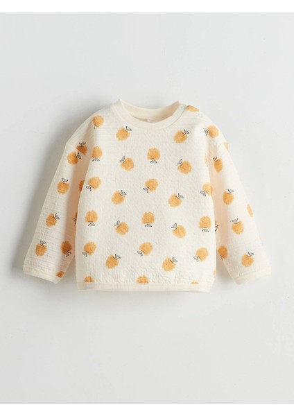 Lcw Kids Bej Bisiklet Yaka Baskılı Kız Çocuk Sweatshirt ve Eşofman Alt 2'li fiyatları