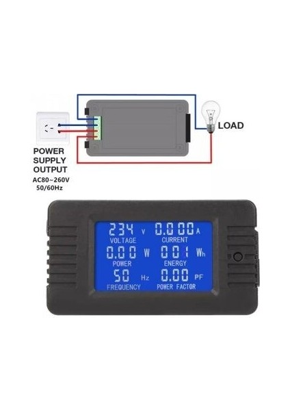 PZEM-020 10A Ac Dijital Güç Monitörü modelleri