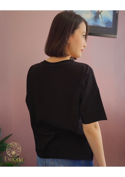 Wonderful Baskılı Tişört Siyah modelleri