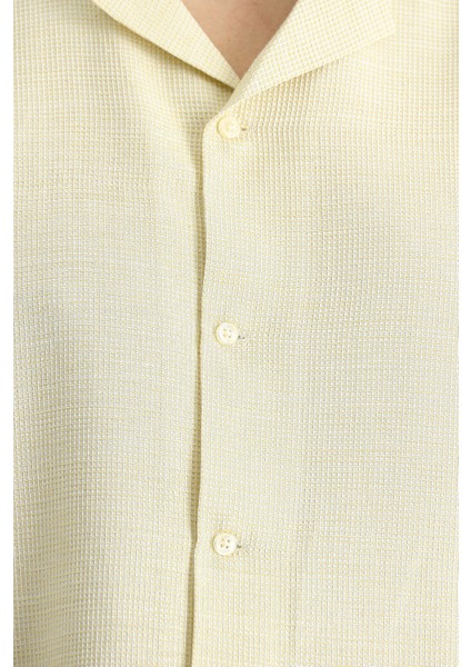 Kısa Kol Regular Fit Desenli Spor Pamuklu Kolay Ütülenebilir Gömlek indirimleri