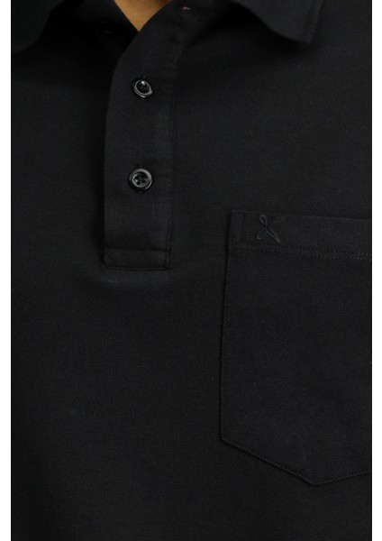 Regular Fit Pamuklu Nakışlı Cepli Polo Yaka Tişört indirimleri