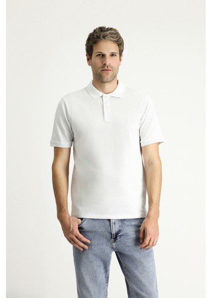Regular Fit Nakışlı Pamuk Polo Yaka Tişört modelleri