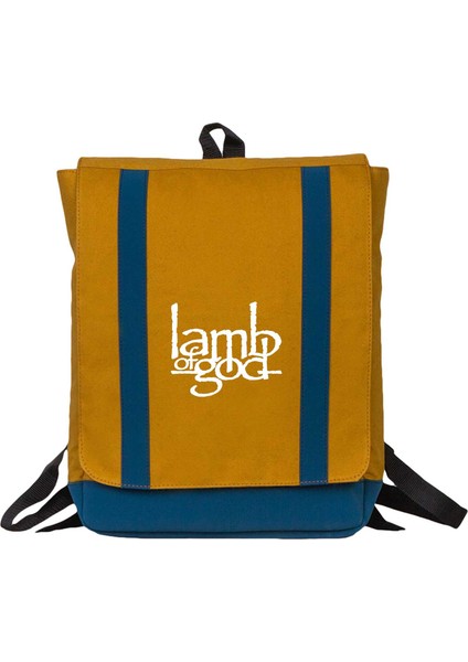 Lamb Of God Logo Sarı Sırt Çantası
