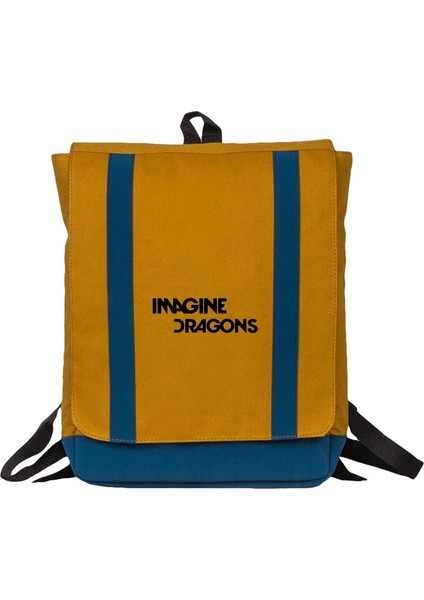 Imagine Dragons Logo Sarı Sırt Çantası