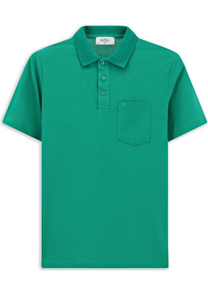 Regular Fit Pamuklu Nakışlı Cepli Polo Yaka Tişört modelleri