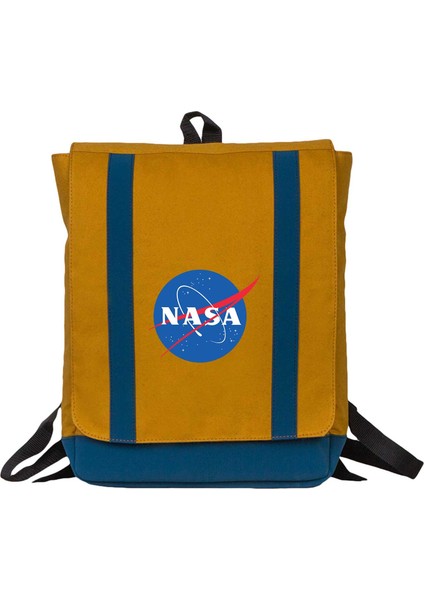 Nasa Logo Sarı Sırt Çantası