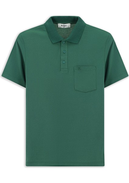 Regular Fit Pamuklu Nakışlı Cepli Polo Yaka Tişört