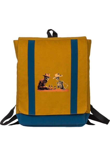 Skelton Cowboy Bar Sarı Sırt Çantası