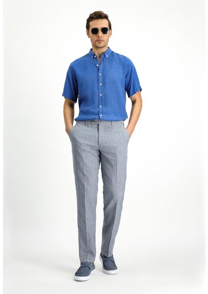 Kısa Kol Regular Fit Spor Düğmeli Yaka Denim Görünümlü Gömlek modelleri