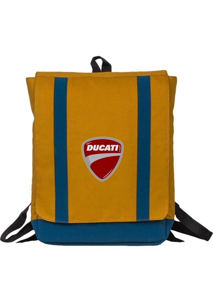 Ducati Multistrada Logo Sarı Sırt Çantası