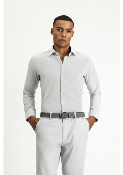 Uzun Kol Slim Fit Dar Kesim Klasik Desenli Pamuklu Kolay Ütülenebilir Gömlek modelleri