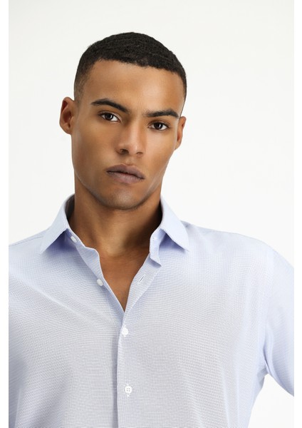 Uzun Kol Slim Fit Dar Kesim Klasik Desenli Pamuklu Kolay Ütülenebilir Gömlek fırsatları