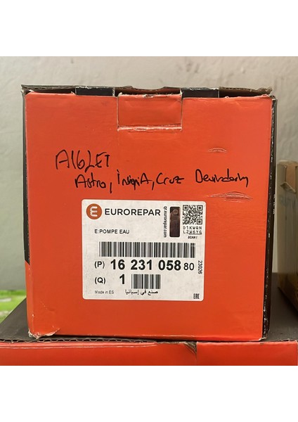 1623105880 Turbo Benzinli Devirdaim Opel Astra J 1.6