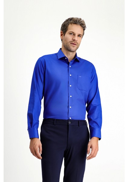 Uzun Kol Non Iron Saten Klasik Pamuklu Gömlek