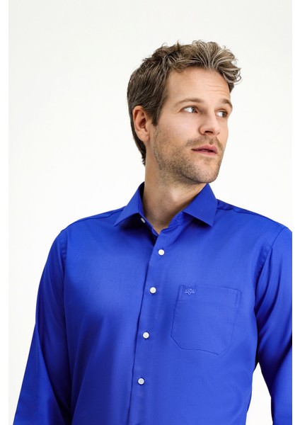 Uzun Kol Non Iron Saten Klasik Pamuklu Gömlek modelleri