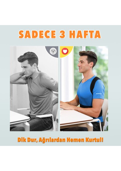 Dik Duruş Korsesi Çift Balenli Sırt Korsesi Medikal Bel Korsesi Dik Durma Korsesi Siyah fırsatları