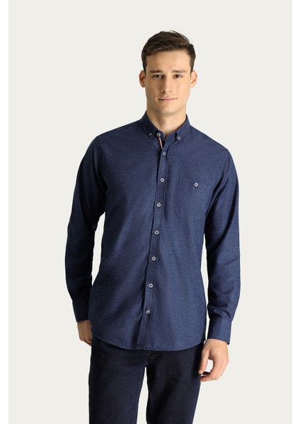 Uzun Kol Slim Fit Dar Kesim Oduncu Spor Pamuklu Düğmeli Yaka Gömlek modelleri