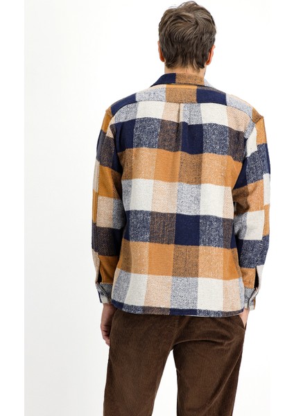 Uzun Kol Oversize Ekose Shacket Oduncu Pamuklu Gömlek / Mont fırsatları