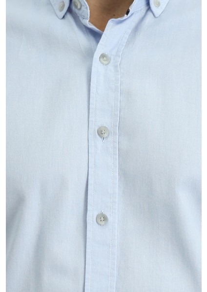 Uzun Kol Regular Fit Spor Pamuk Düğmeli Yaka Oxford Gömlek indirimleri