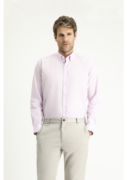 Uzun Kol Regular Fit Spor Pamuk Gömlek