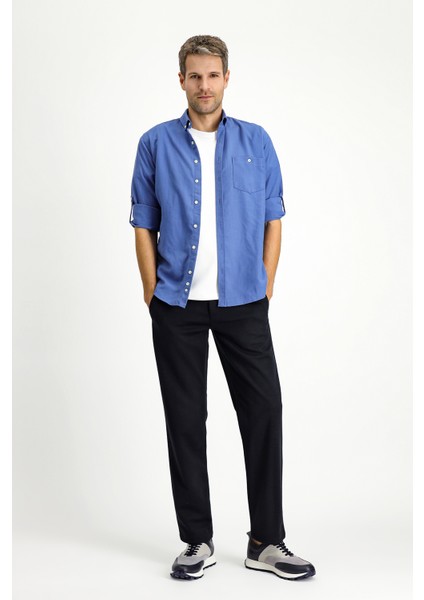 Uzun Kol Regular Fit Spor Düğmeli Yaka Gömlek fiyatları