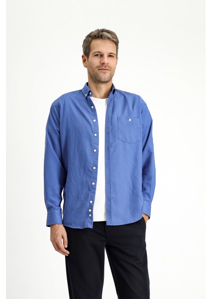 Uzun Kol Regular Fit Spor Düğmeli Yaka Gömlek indirimleri