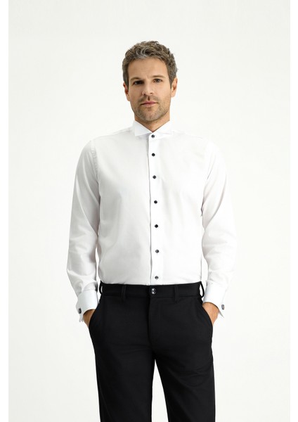 Ata Yaka Slim Fit Dar Kesim Pamuklu Kolay Ütülenebilir Gömlek modelleri