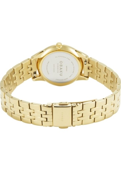 V297LXGISG Quartz Çelik Altın Rengi Beyaz Kadran 32 mm Kadın Kol Saati modelleri