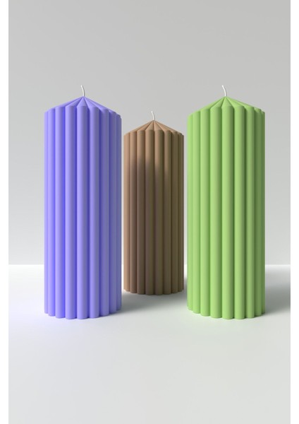 Büyük Boy Sütün Mum Silikon Kalıp - Silindir Sütün Mum Kalıbı, Büyük Boy Sütün Mum Kalıbı 20 x 7 cm fiyatları