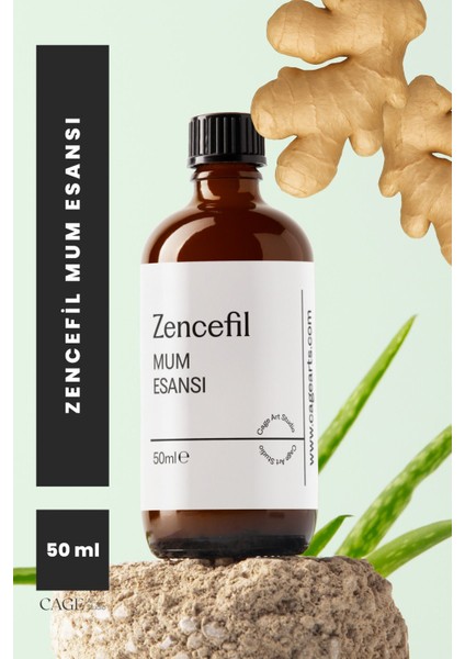 Zencefil Mum Esansı 50 Ml, Yüksek Kalite Mum Esansı, Mum Koku Esansı, Soya Wax Esansı 50ML