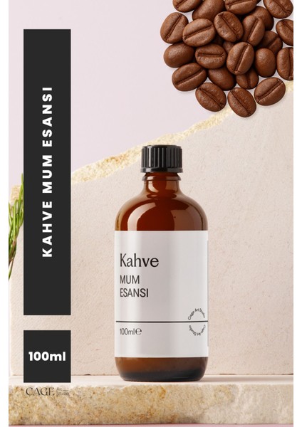Kahve Mum Esansı 100 Ml, Yüksek Kalite Mum Esansı, Mum Koku Esansı, Soya Wax Esansı