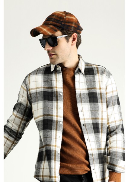 Uzun Kol Slim Fit Dar Kesim Oduncu Ekose Pamuk Gömlek fiyatları