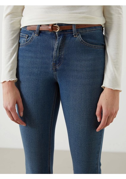 Lcw Jeans Indigo Mars Flare Kadın Jean Pantolon modelleri