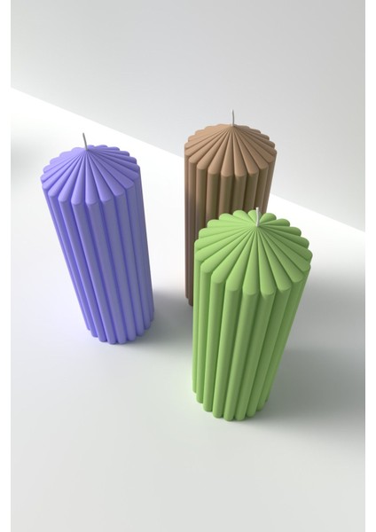 Büyük Boy Sütün Mum Silikon Kalıp - Silindir Sütün Mum Kalıbı, Büyük Boy Sütün Mum Kalıbı 20 x 7 cm fırsatları