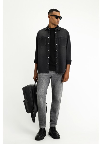 Uzun Kol Regular Fit Denim Pamuk Gömlek modelleri