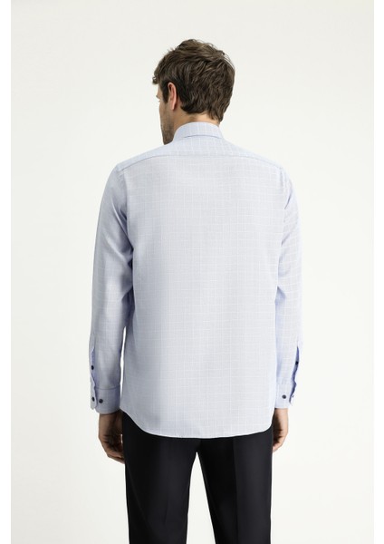 Uzun Kol Regular Fit Non Iron Ekose Pamuklu Gömlek indirimleri