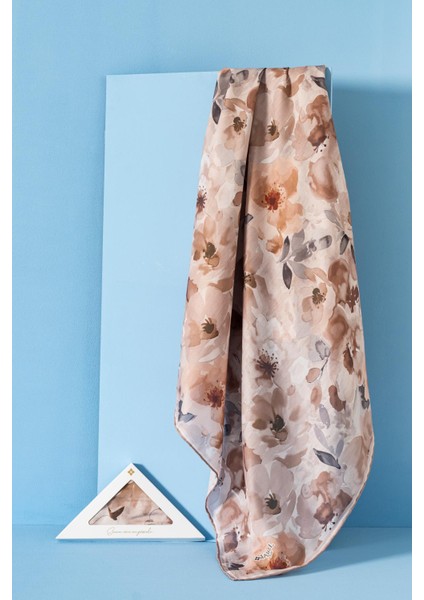 Kadın Desenli Peonia Soft Eşarp