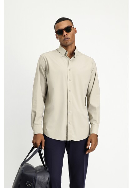 Techno-Line Uzun Kol Regular Fit Likralı Gömlek fiyatları